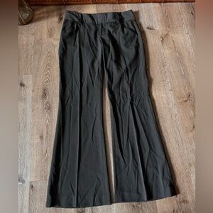 Alice + Olivia Olive Flare Trousers Size 6